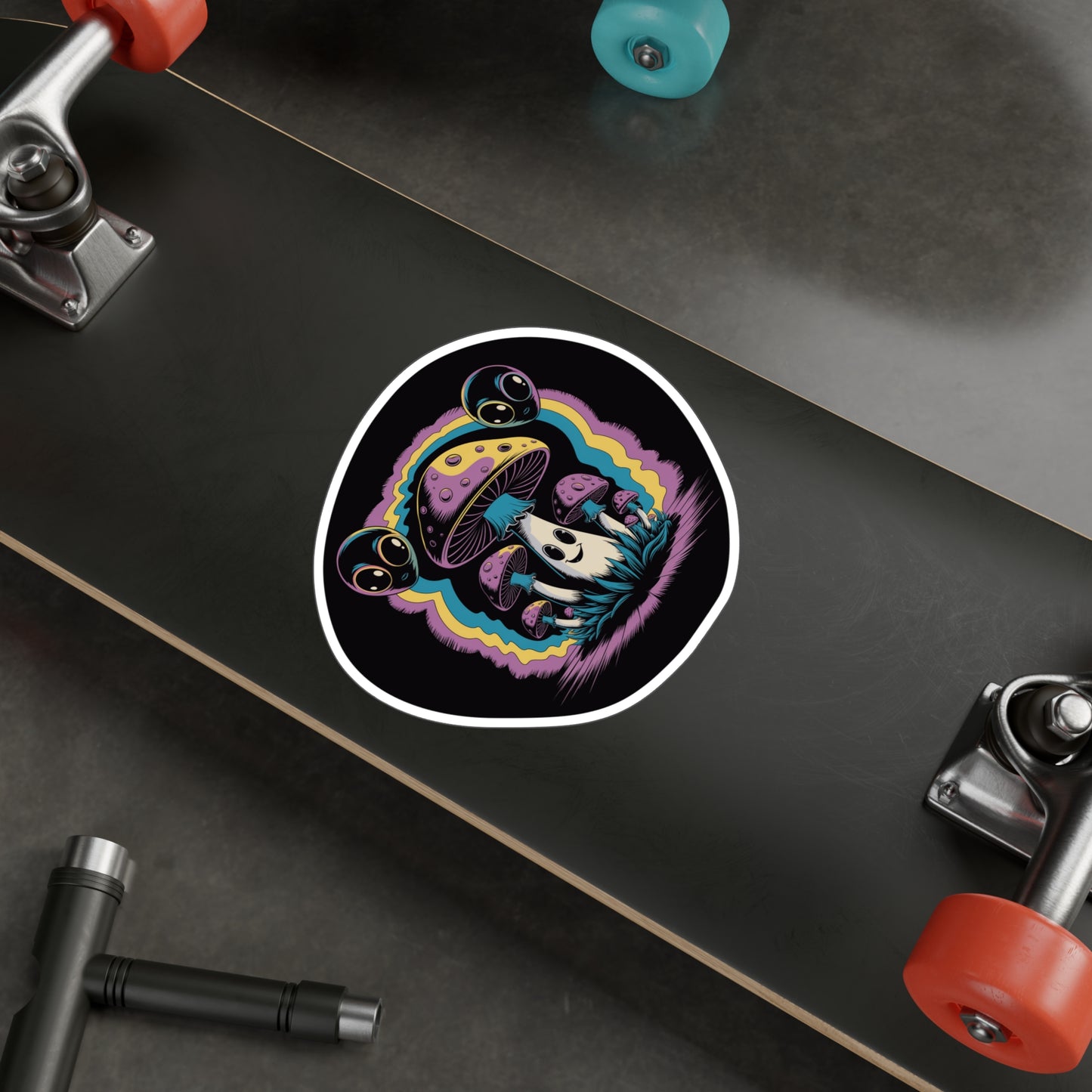 #2 (Retro Mushroom Vinyl Decal)