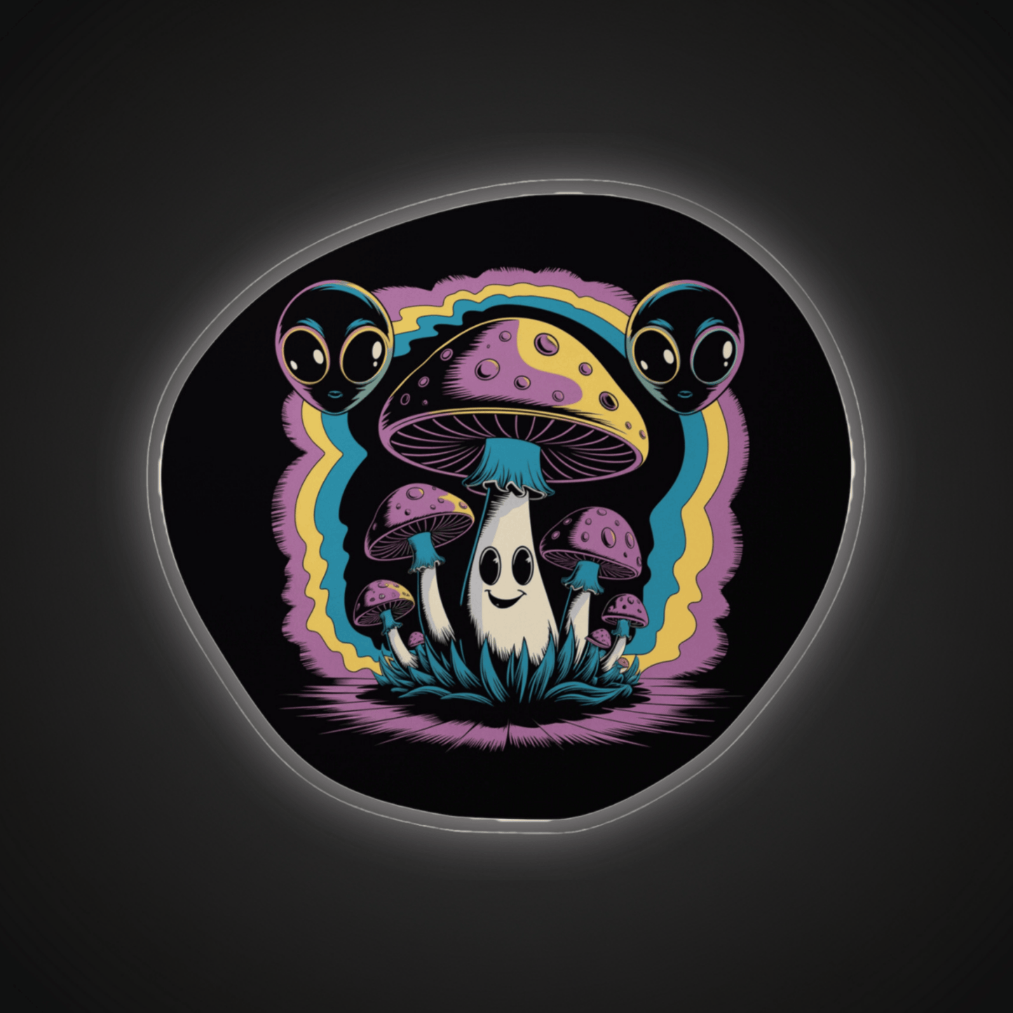 #2 (Retro Mushroom Vinyl Decal)