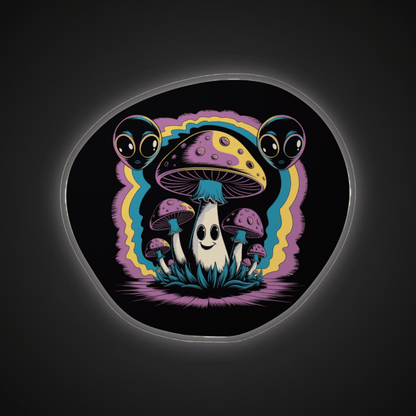 #2 (Retro Mushroom Vinyl Decal)